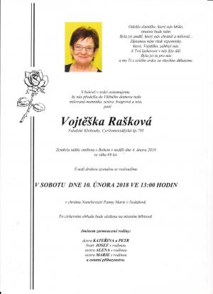 Vojtěška Rašková, roz. Švachová, rodačka z Nedašova čp. 68
