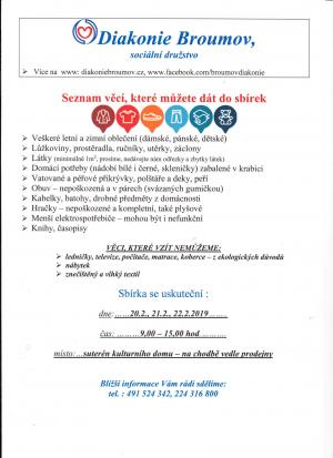 seznam věcí, které můžete dát do sbírky