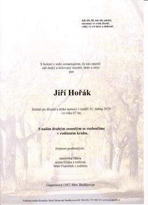 Jiří Hořák, rodák z Nedašova čp. 142