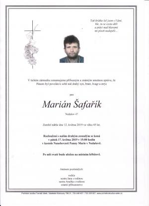 Marián Šafařík, Nedašov čp. 47