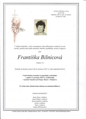 Františka Bilnicová, Nedašov 59