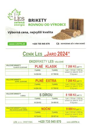 Eko brikety Les, s.r.o. Drietoma SK