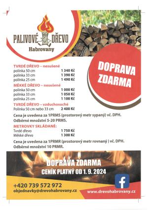 NABÍDKA PALIVOVÉHO DŘEVA